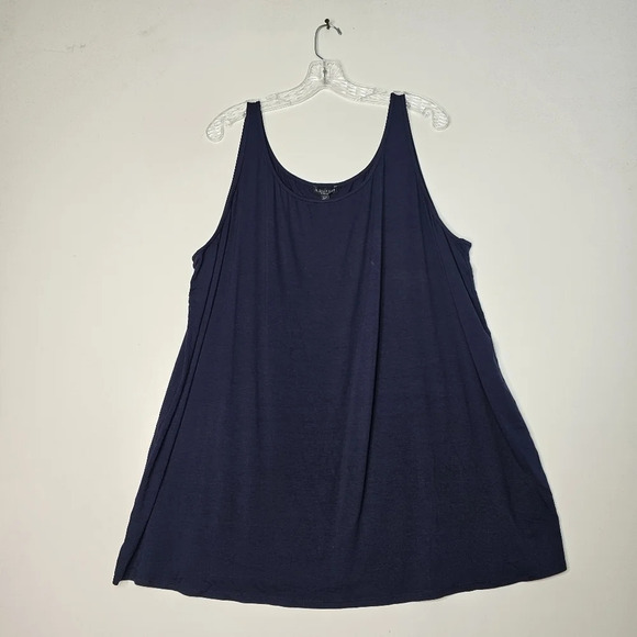 Eileen Fisher Plus System Scoop Neck Tank Blue  Size 3X - Picture 3 of 10
